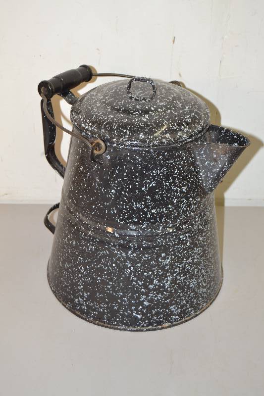 lot 37 image: Enamelware Coffee Pot