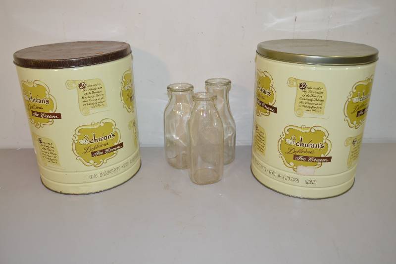 lot 42 image: Schwans Ice Cream Tins