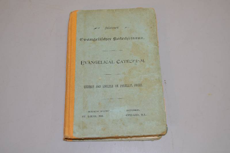 lot 43 image: Antique Evangelical Catechism Book