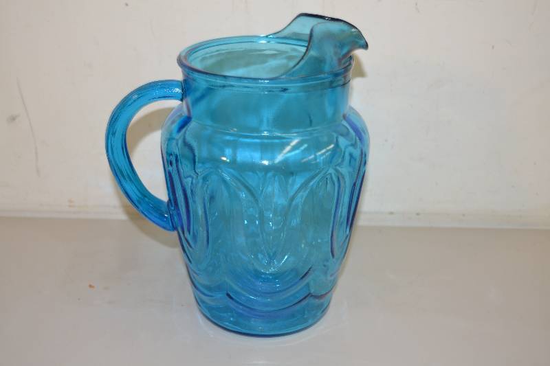 lot 74 image: Blue pitcher