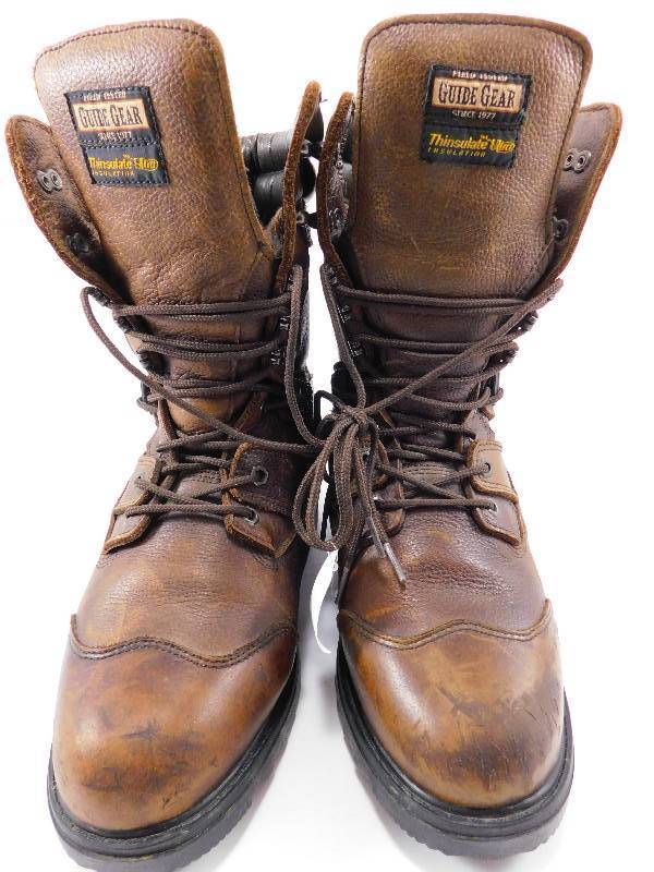 lot 44 image: Guide Gear Leather Guide Boots - size 9