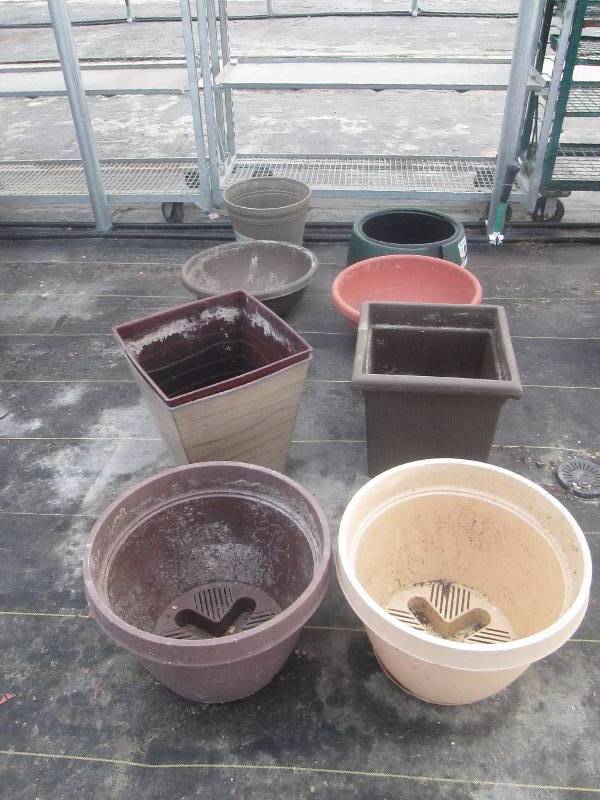 lot 26 image: Various PotsPlantersBaskets