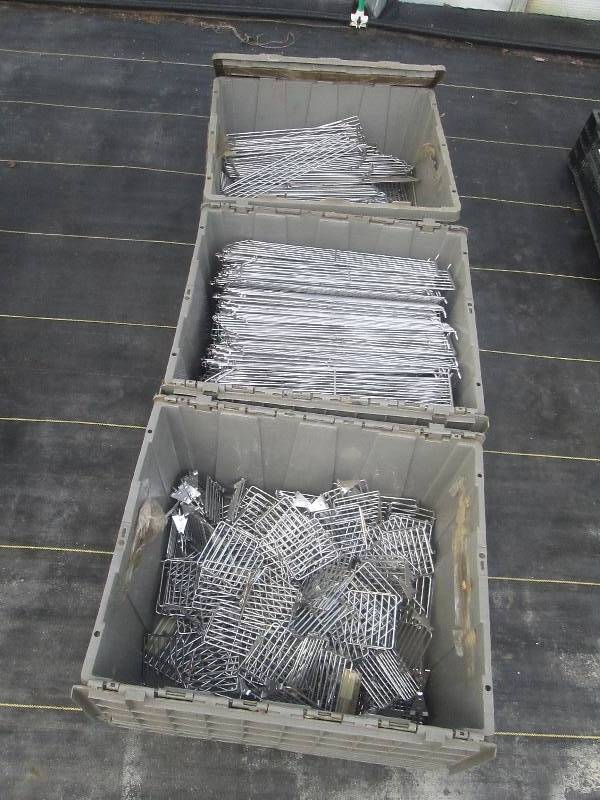 lot 60 image: 3 Buckets Wire ShelvingRacking