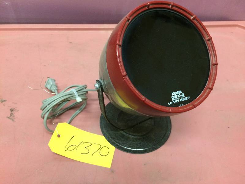 lot 13 image: Vintage Industrial Kodak Lamp Adjustable Safelight Darkroom Light Model GBX-2 Photography Studio Lamp