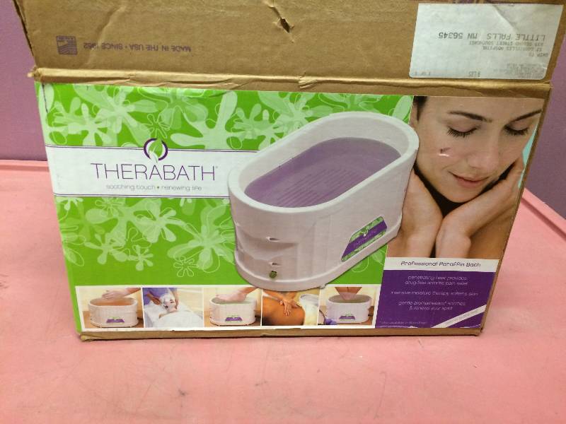lot 19 image: Therabath Paraffin Professional Wax Bath Feet Hand Elbow Face Heat Therapy - With Used Wax - Works