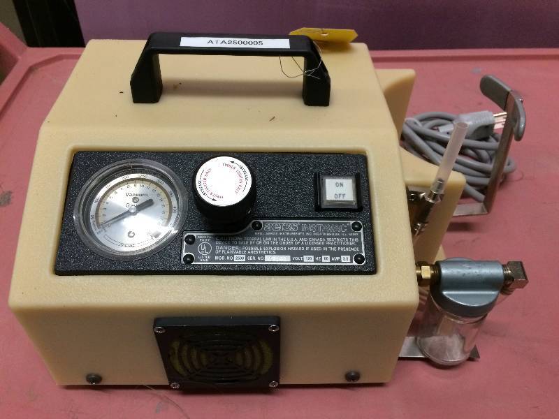 lot 23 image: Retail USED $300 Portable Aeros Instavac Endoscopic Surgical Aspirator Vacuum Suction Pump URgent Care Medical Clinic & Hospital Use - Excellent Condition