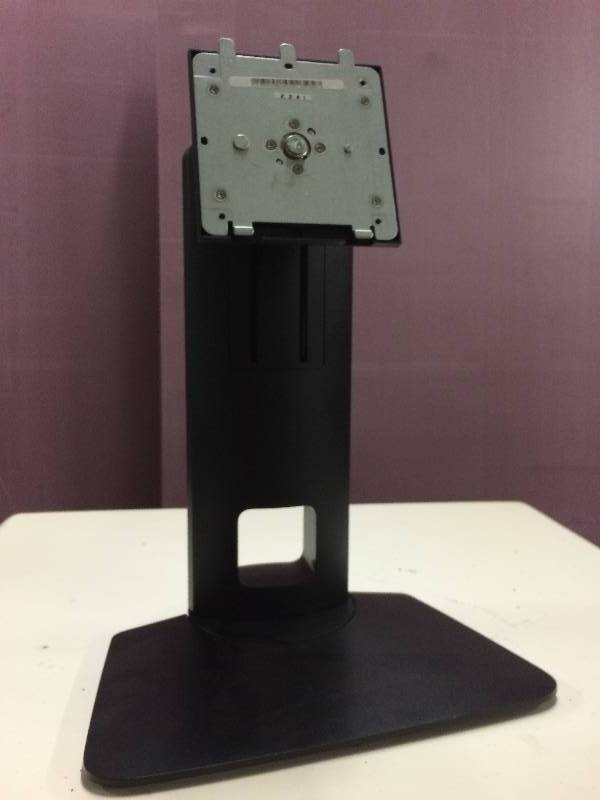 lot 43 image: Heavy Duty Medical Clinic HP CX-TZ Black Metal Monitor Stand - Excellent Condition