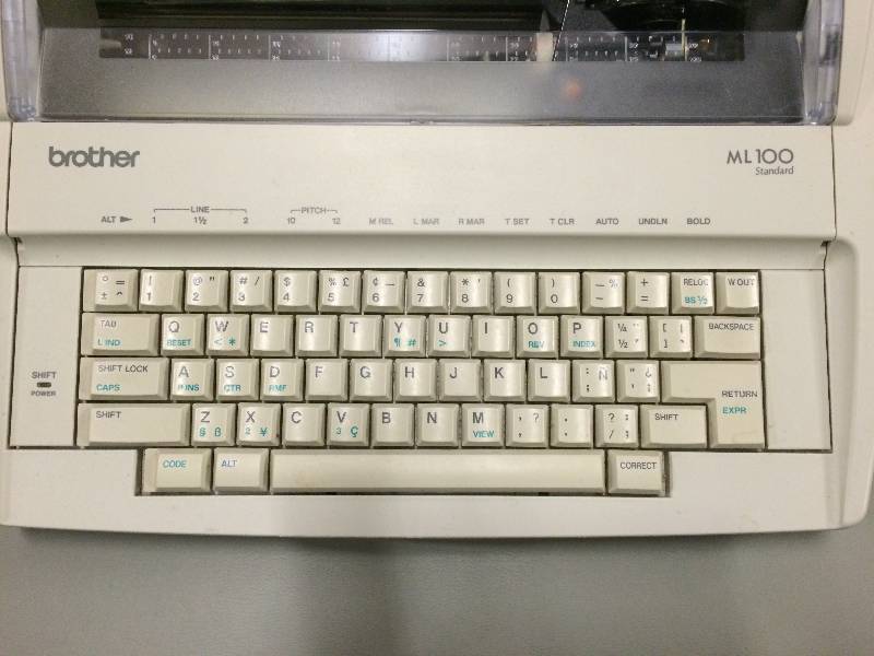 lot 41 image: Brother Model ML 100 Standard Typewriter With Cord & Excellent Working Condition