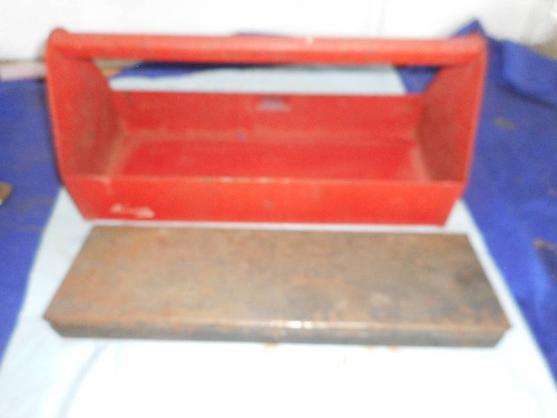 METAL FLAT TOOL BOX AND METAL TOOL TOTE