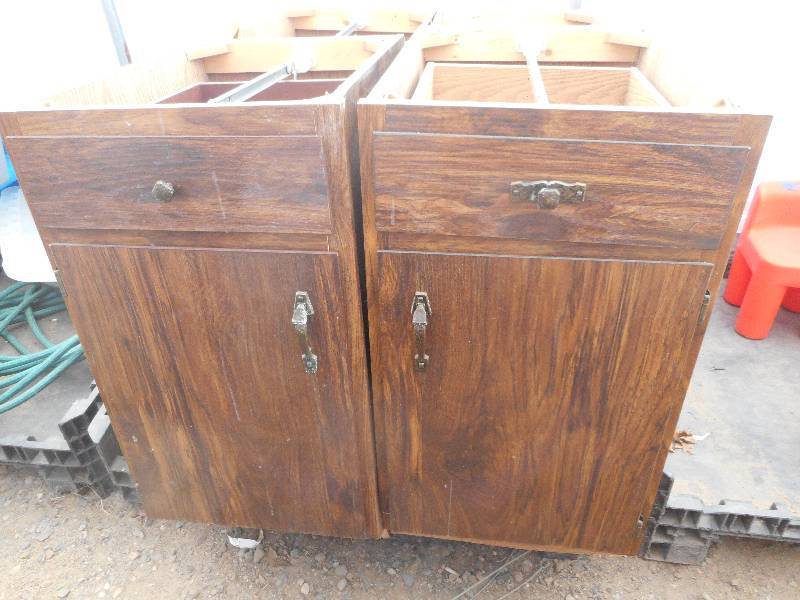 2 WOODEN CABNETS