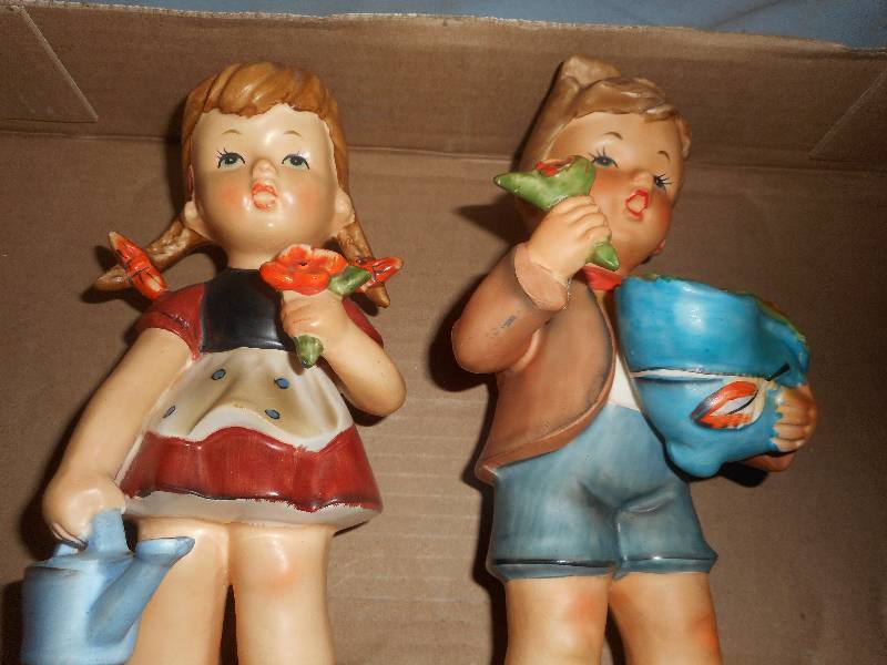 ANTIQUE ERID STAUFER GERMANY BOY AND GIRL