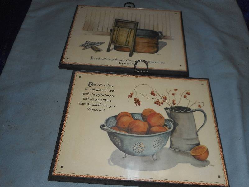 2 ANTIQUE RELIGOUS PLAQUES
