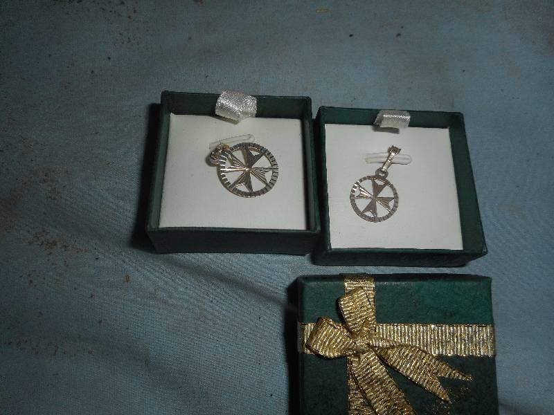 2 STERLING PENDANTS