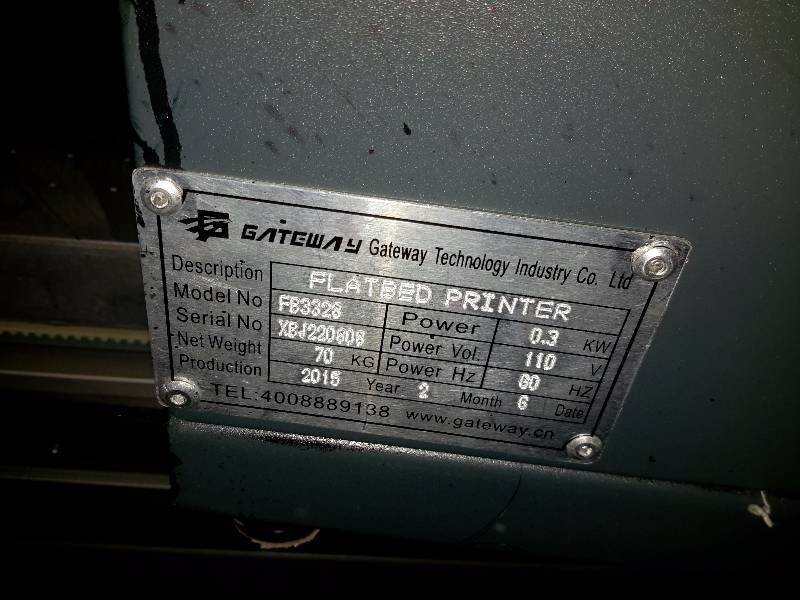 lot 13 image: Gateway Technology, Flat Bed Printer