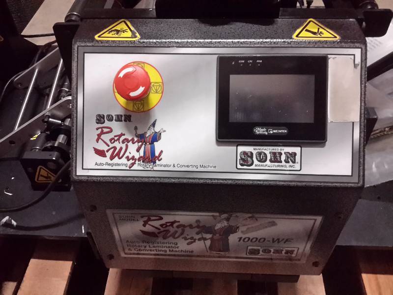 lot 17 image: Sohn, Rotary Wizard Label Cutting Machine