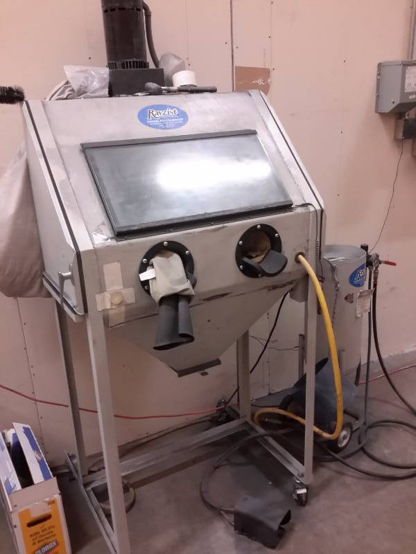 RAYZIST, Sand Blasting System Eagan Printing and Packaging Machinery