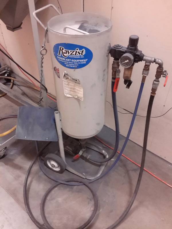 RAYZIST Sand Blasting System Eagan Printing and Packaging Machinery K BID