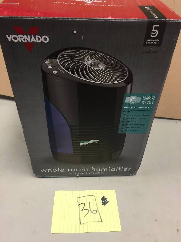 lot 36 image: Vornado Evap2 Whole Room Evaporative Vortex Humidifier