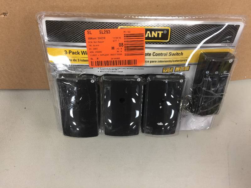 lot 63 image: Home Accents Holiday IndoorOutdoor Wireless Remote Control Kit  open box