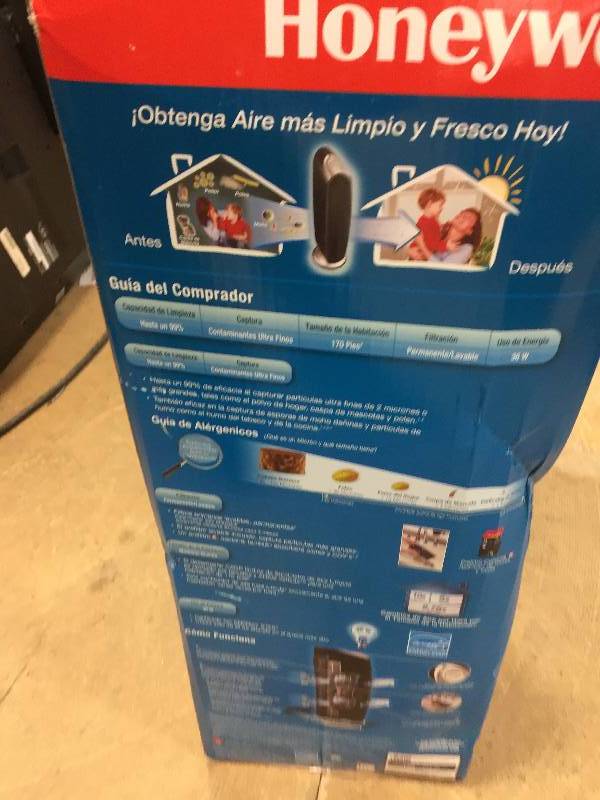 lot 95 image: Honeywell HFD-120-Q QuietClean Tower Air Purifier HFD-120-Q open box never used