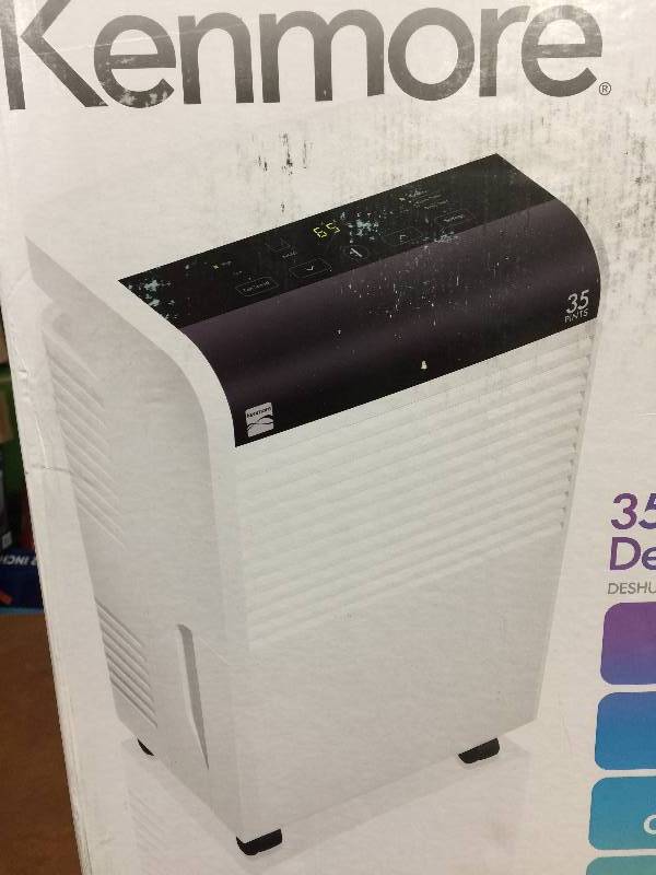 lot 98 image: Kenmore KM30 Kenmore 35 Pint Dehumidifier open box Never used