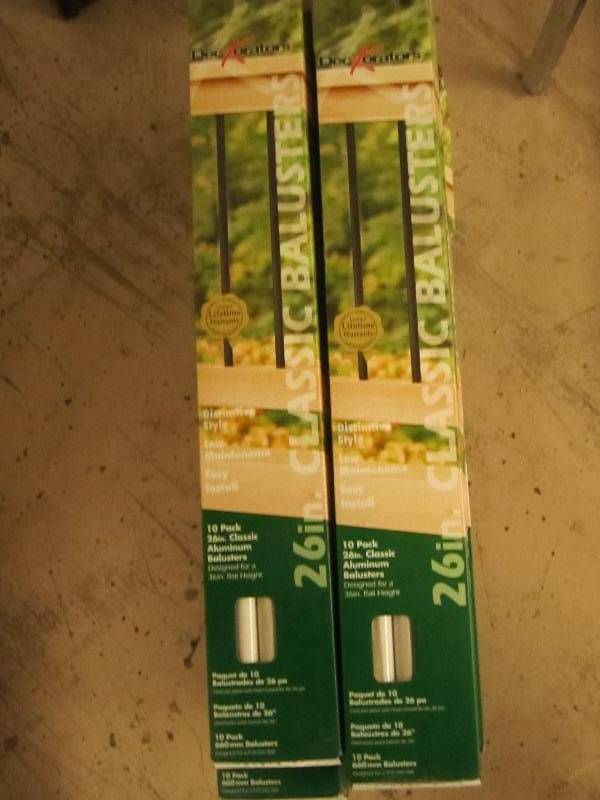 17 boxes of 10 per box  deckorators...