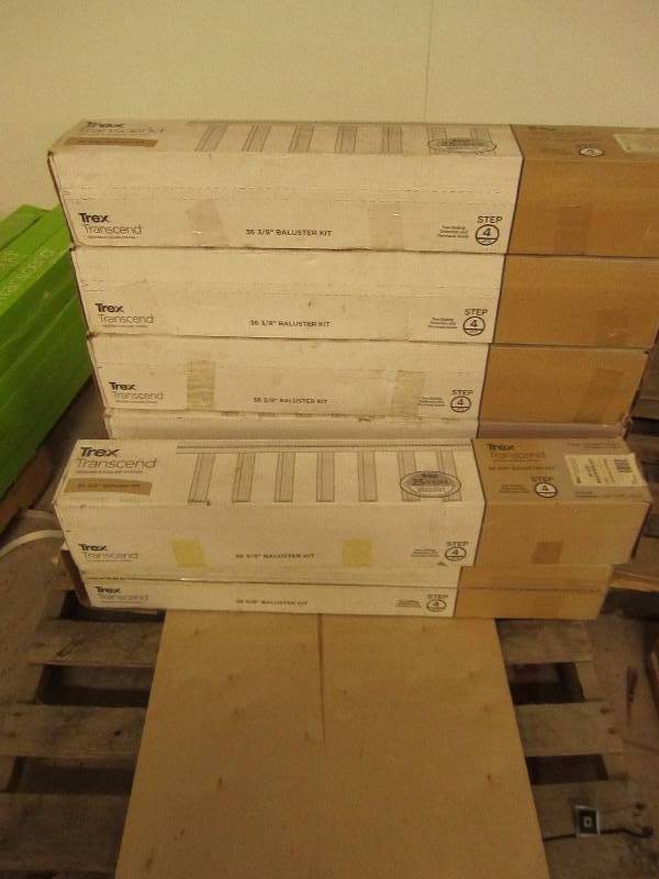 7 packages of trex transend baluset...