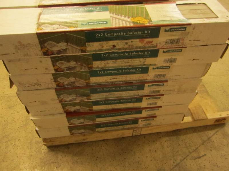 7 boxes of 2x2 composite baluster k...
