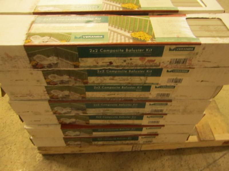 7 boxes of 2x2 composite baluster k...
