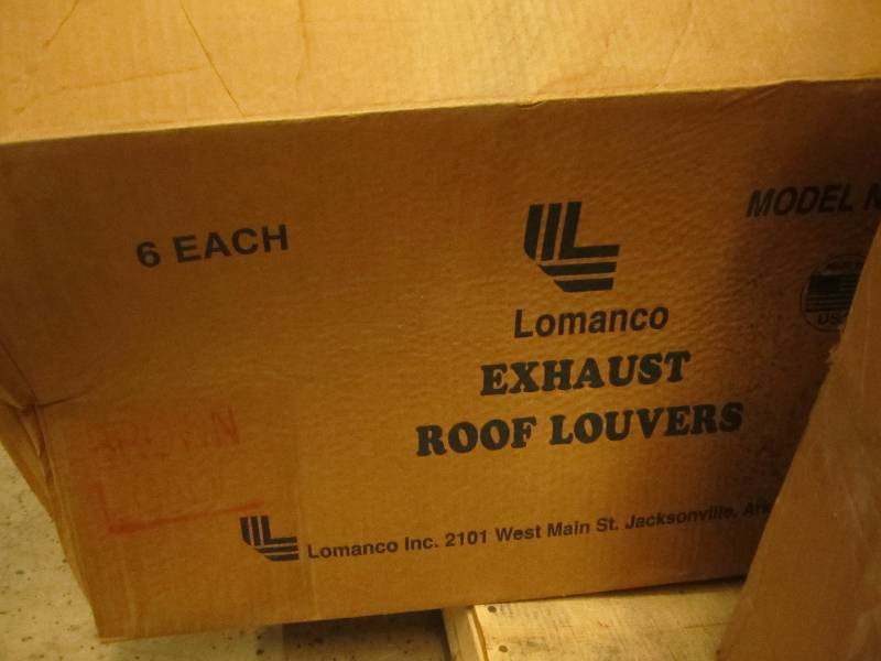 5 roof vents brown...