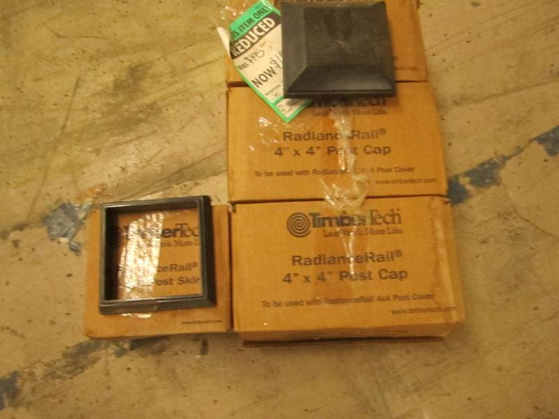 3 boxes of 4x4 post caps radiance r...