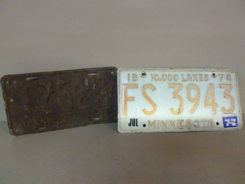 Vintage License Plate