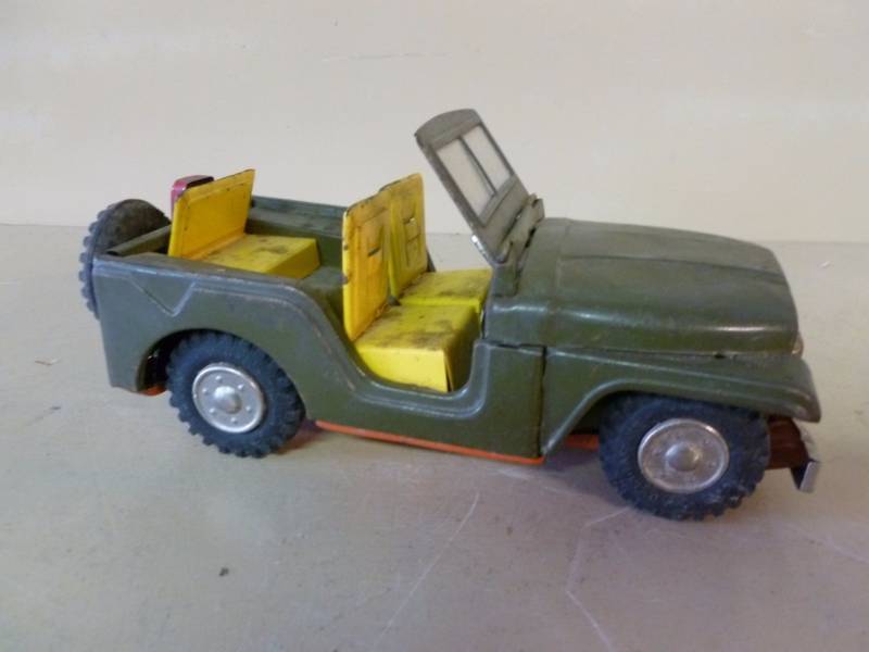 Vintage Pressed Steel Jeep
