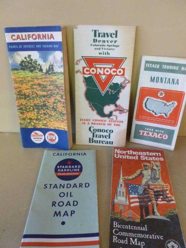 Vintage Road Maps