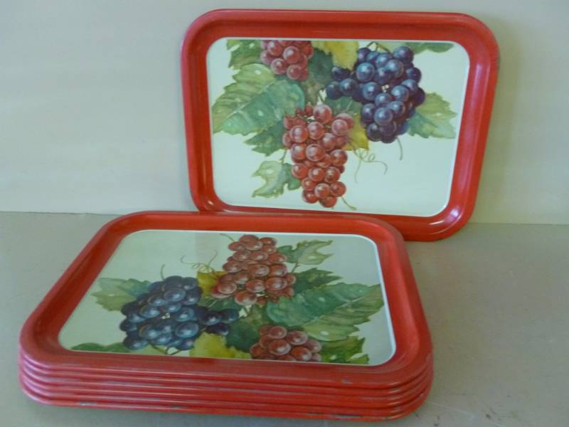 Vintage Metal Serving Trays