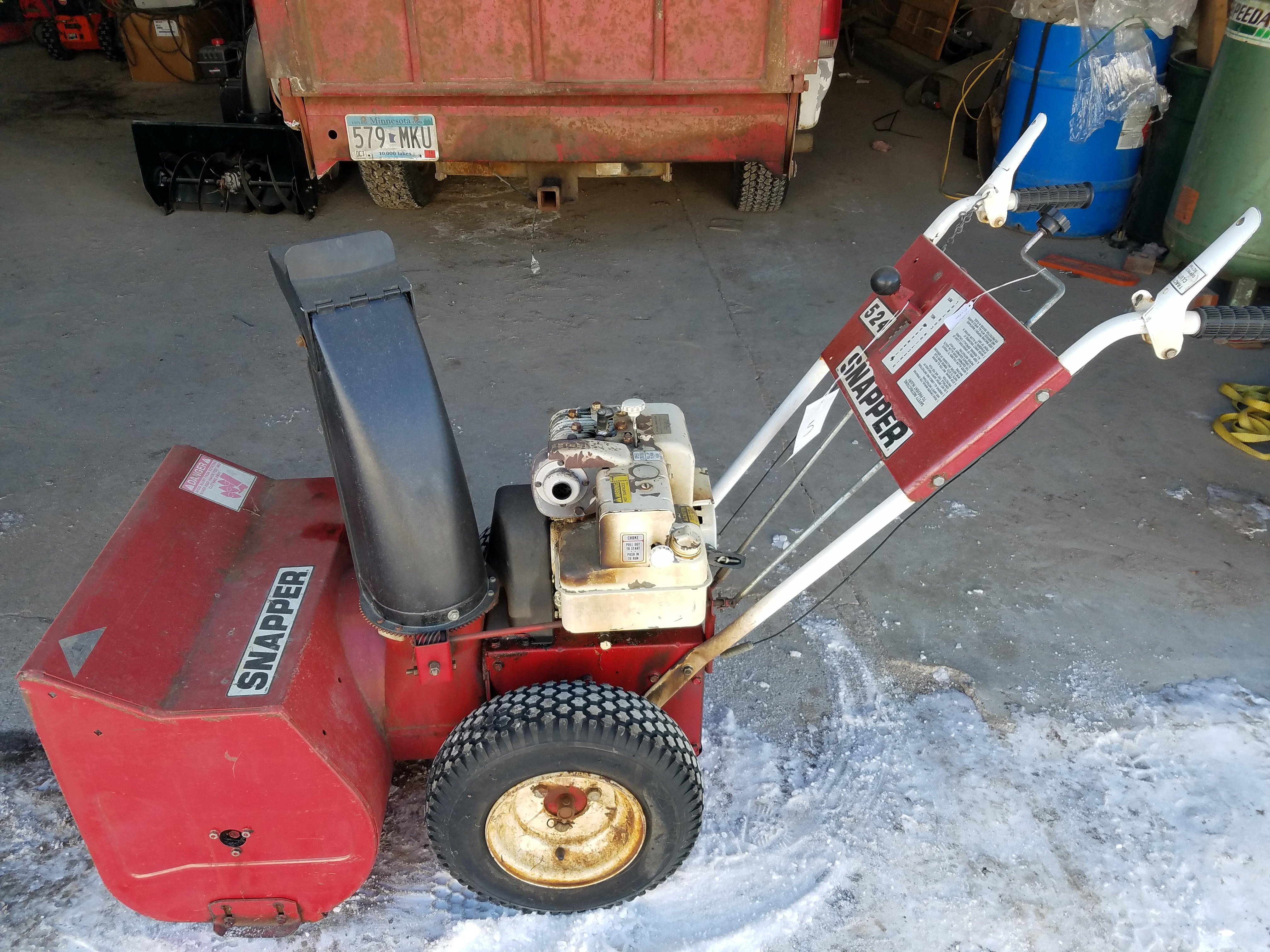 Snapper 524 Snowblower White Feather Trading 165 KBID