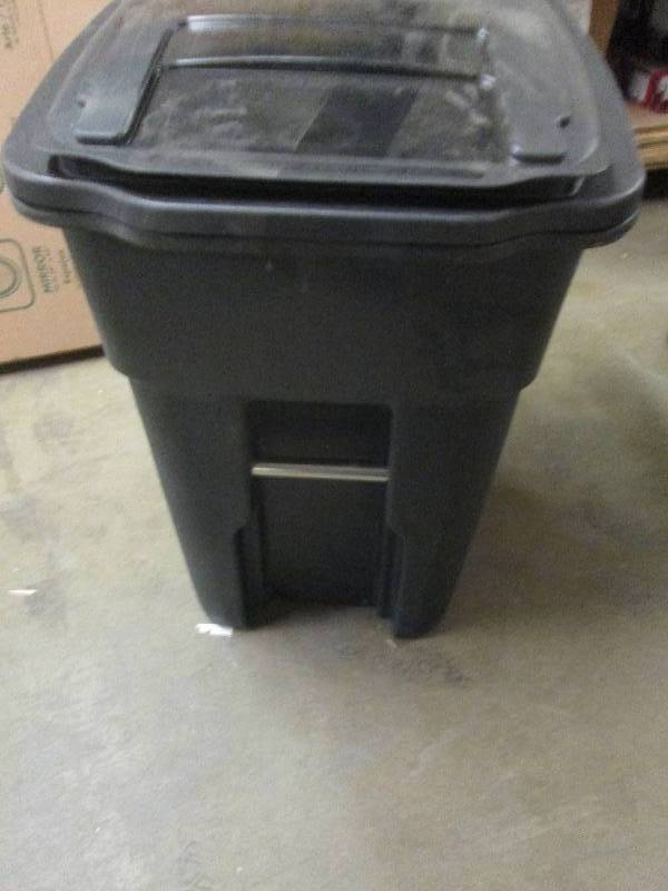 new 48 gallon garbage can on wheels...