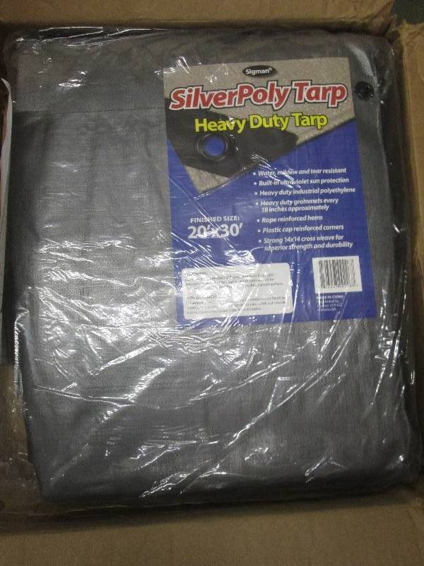 20 ft. x 30 ft. Silver Black Heavy ...