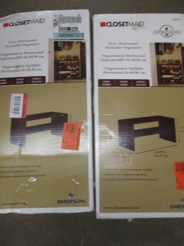 2 closet maid 24 stackable organiz...