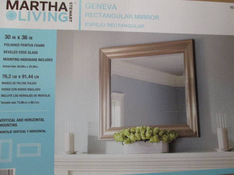 Geneva 36x30 rectangular mirror n...