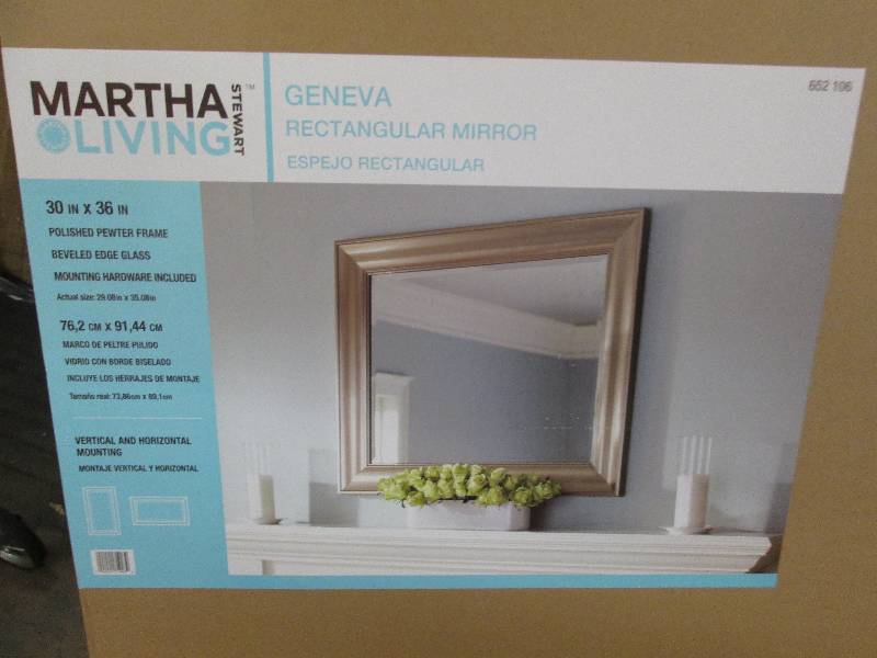 Geneva 36x30 rectangular mirror n...