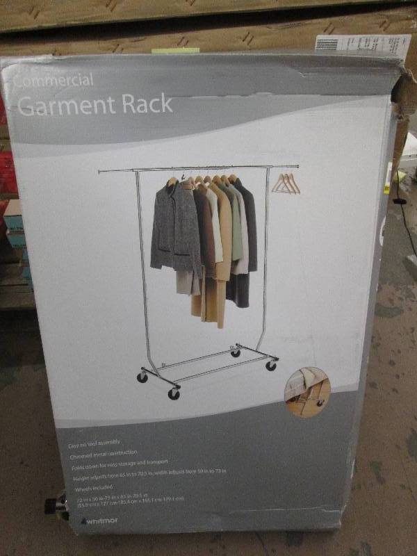 commercial garment rack open box ...