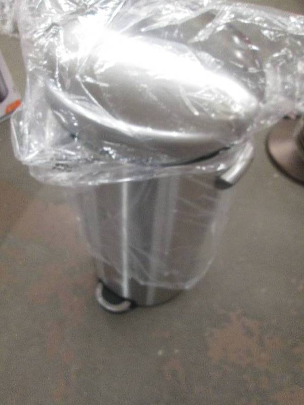 38L stainless steel trash can with ...