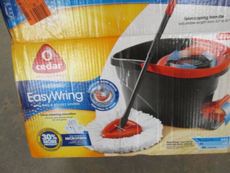 Cedar easy wring mop and bucket sys...