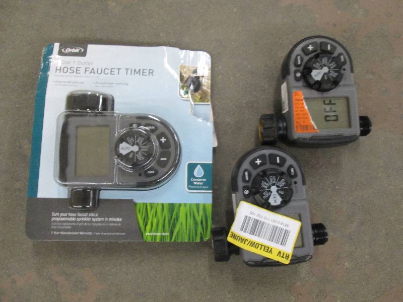 1-Outlet Hose Faucet Timer lot of 3...