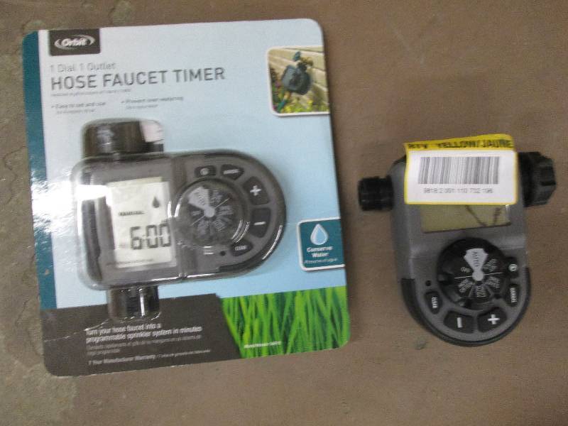 1-Outlet Hose Faucet Timer lot of 2...