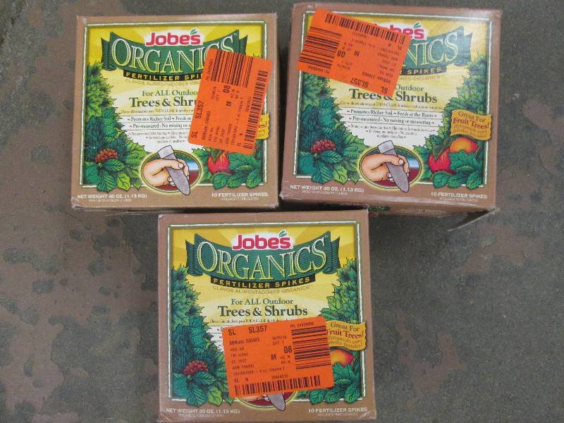 lot of 3 40 oz jobes organics ferti...