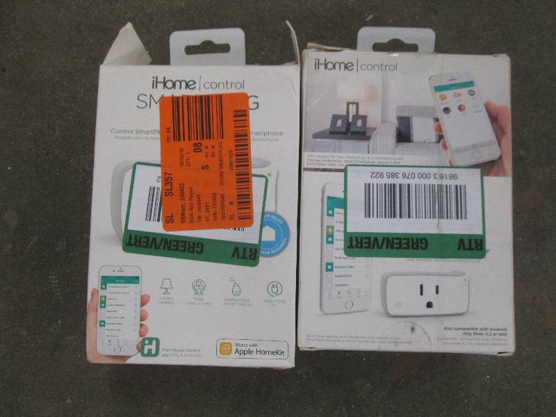 lot of 2 i-home smart plug control ...
