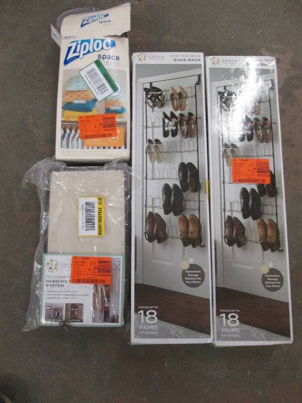 2 over the door 18 pair shoe racks ...