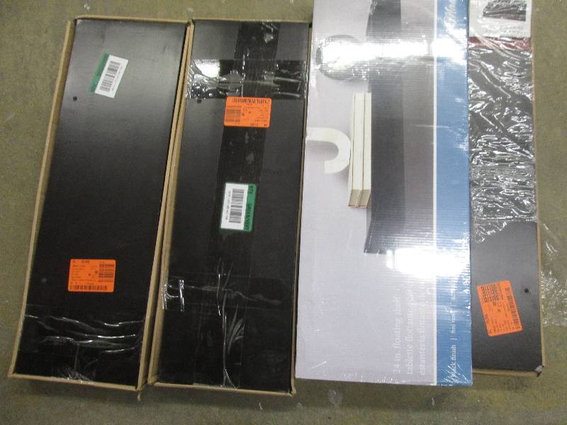 lot of 4 shelfs 2-24x8 black 1-24...
